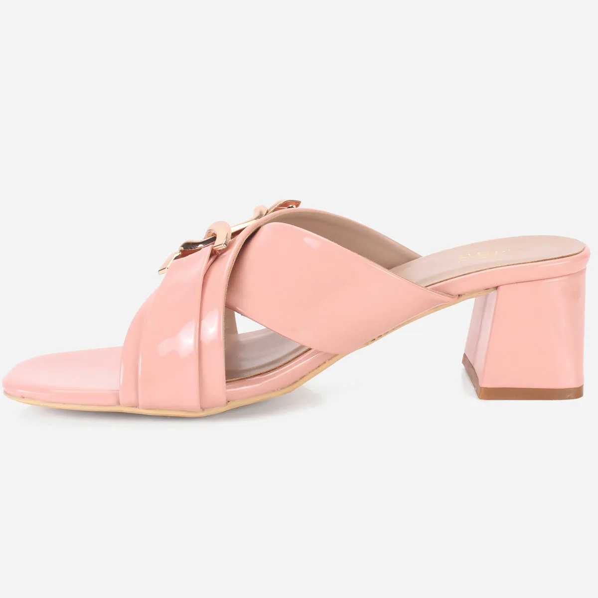 Womens "LINNLY" Block Heeled Sandals