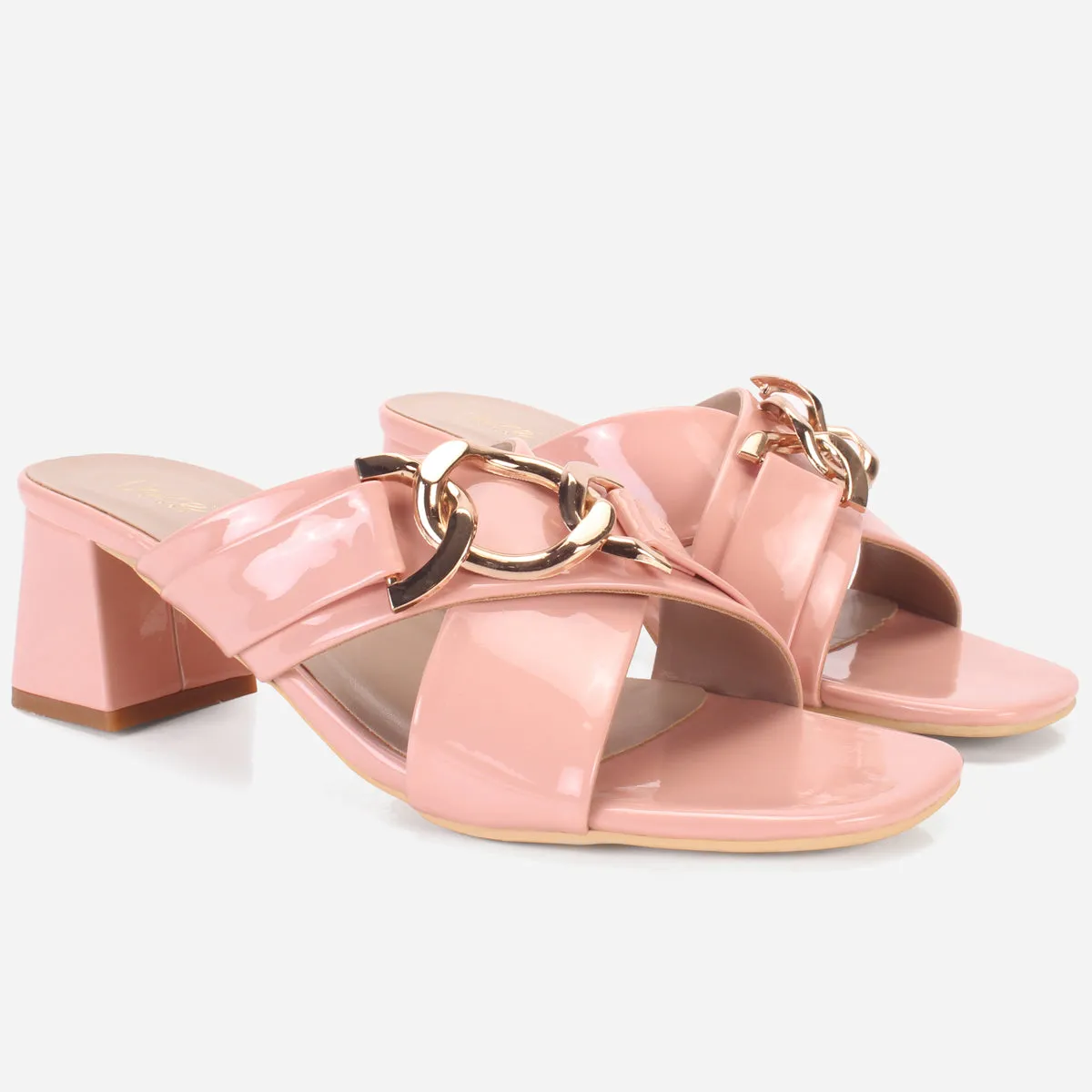 Womens "LINNLY" Block Heeled Sandals