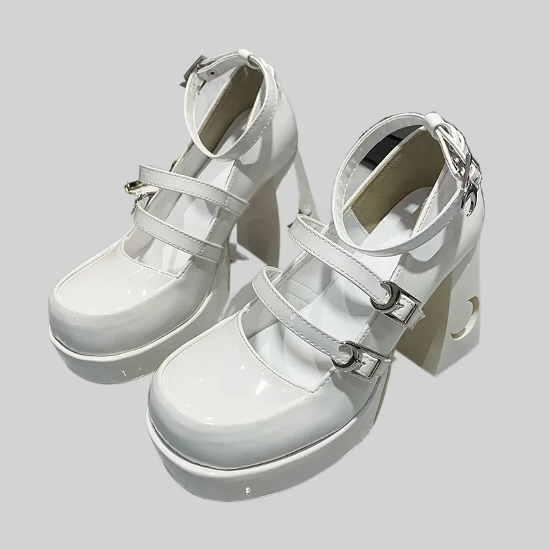 Y2k Style Mary Jane Lolita High Heels Shoes