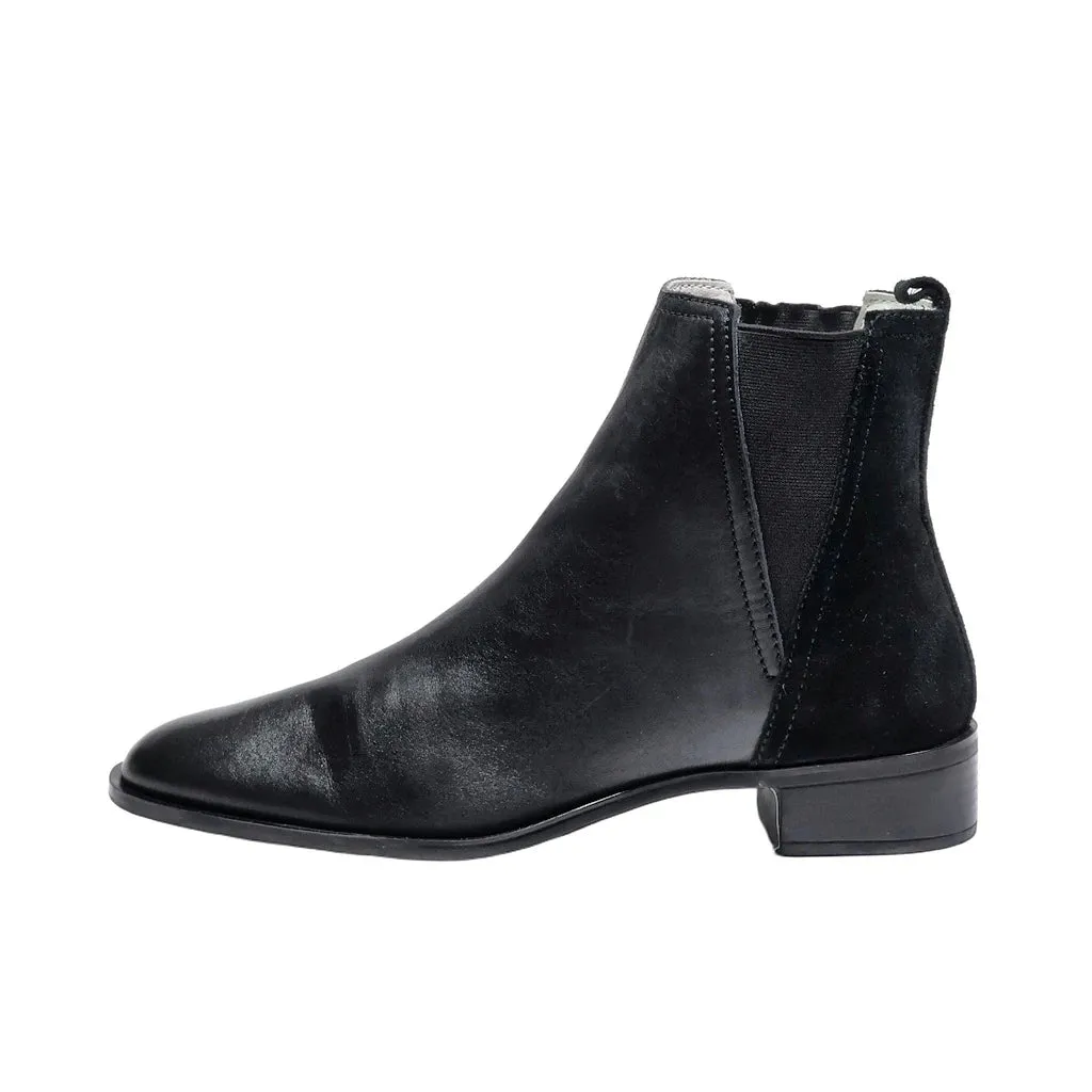 Zara Ankle Boots Leather Black Colour For Women