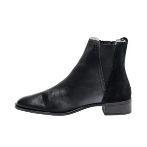 Zara Ankle Boots Leather Black Colour For Women