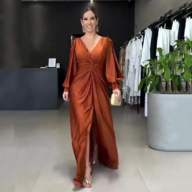 ZARA | Glossy Flowy Dress