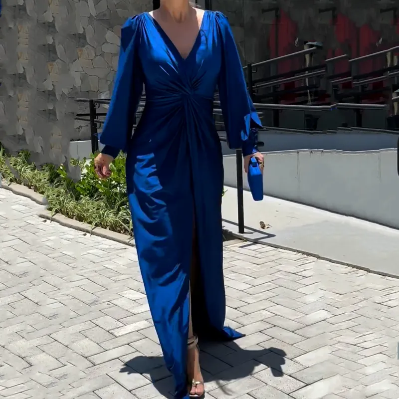 ZARA | Glossy Flowy Dress