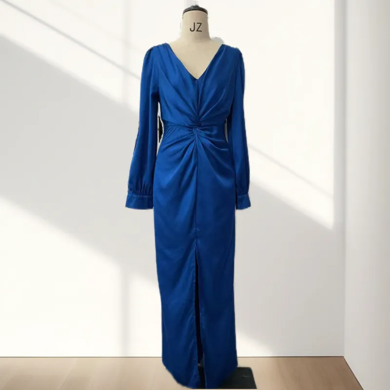 ZARA | Glossy Flowy Dress